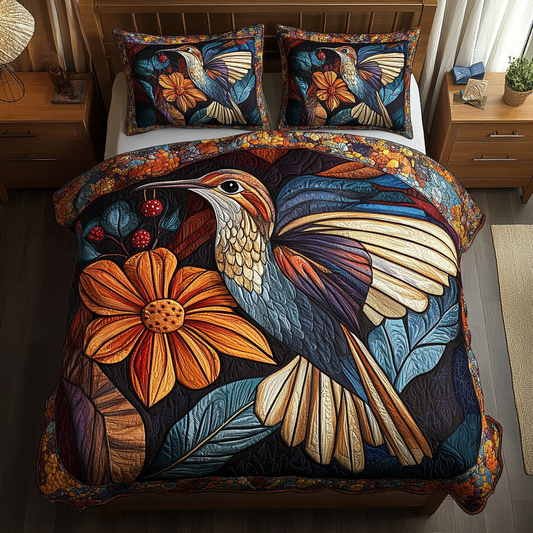 Tiny Jewel 3-Piece Quilted Bedding Set NCU0DK5352