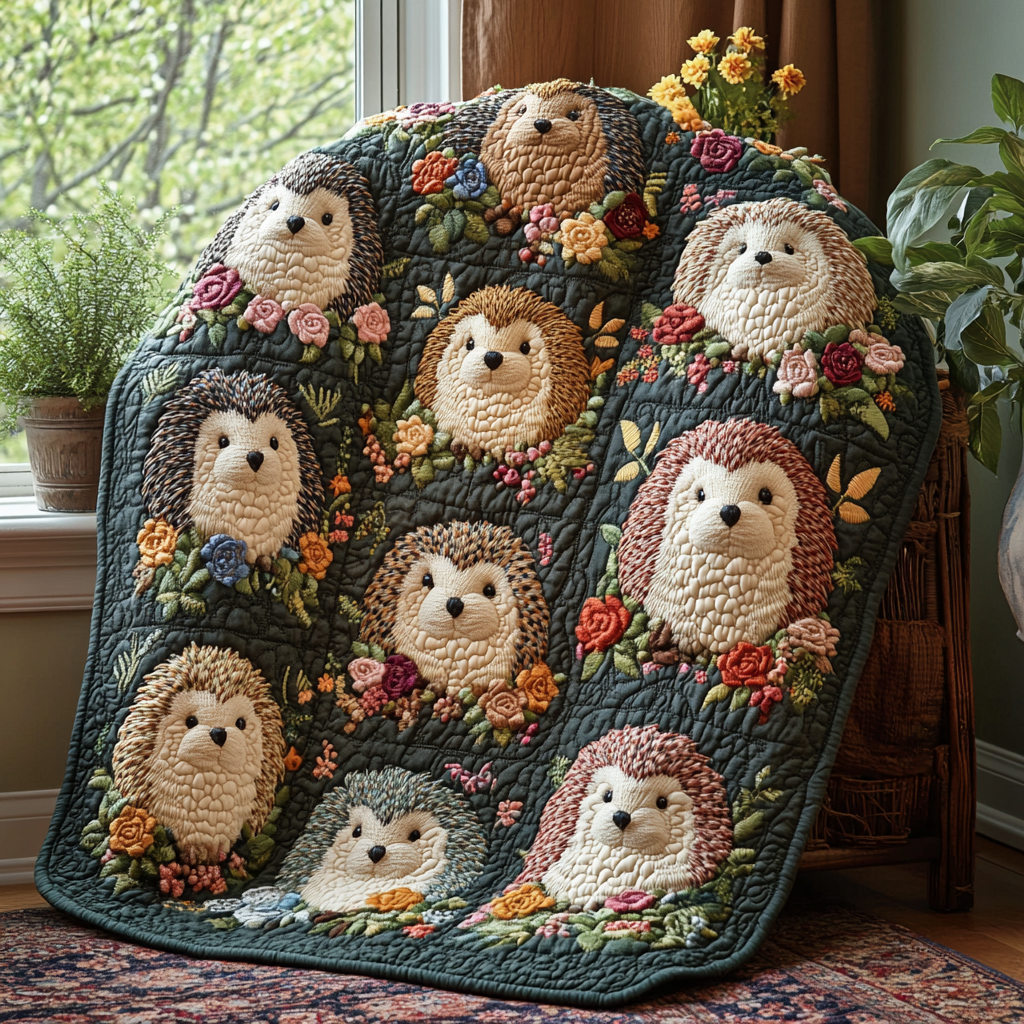 Tiny Paws and Spikes Quilted Blanket NCU0DV4009