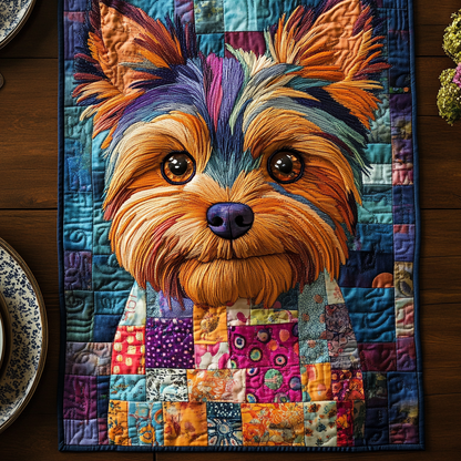 Tiny Terrier Quilted Table Runner NCU0DV5829