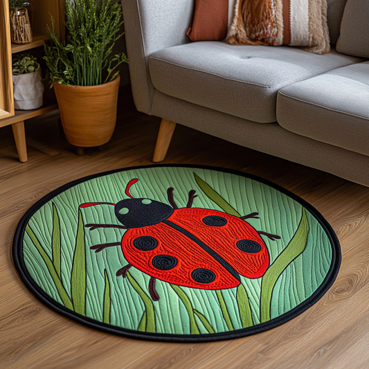Tiny Wanderer Quilted Round Mat NCU0DK6607