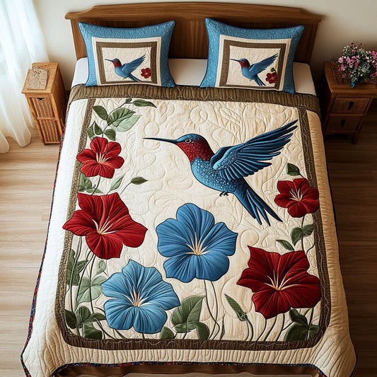 Tiny Whirlwind 3-Piece Quilted Bedding Set NCU0NT2506