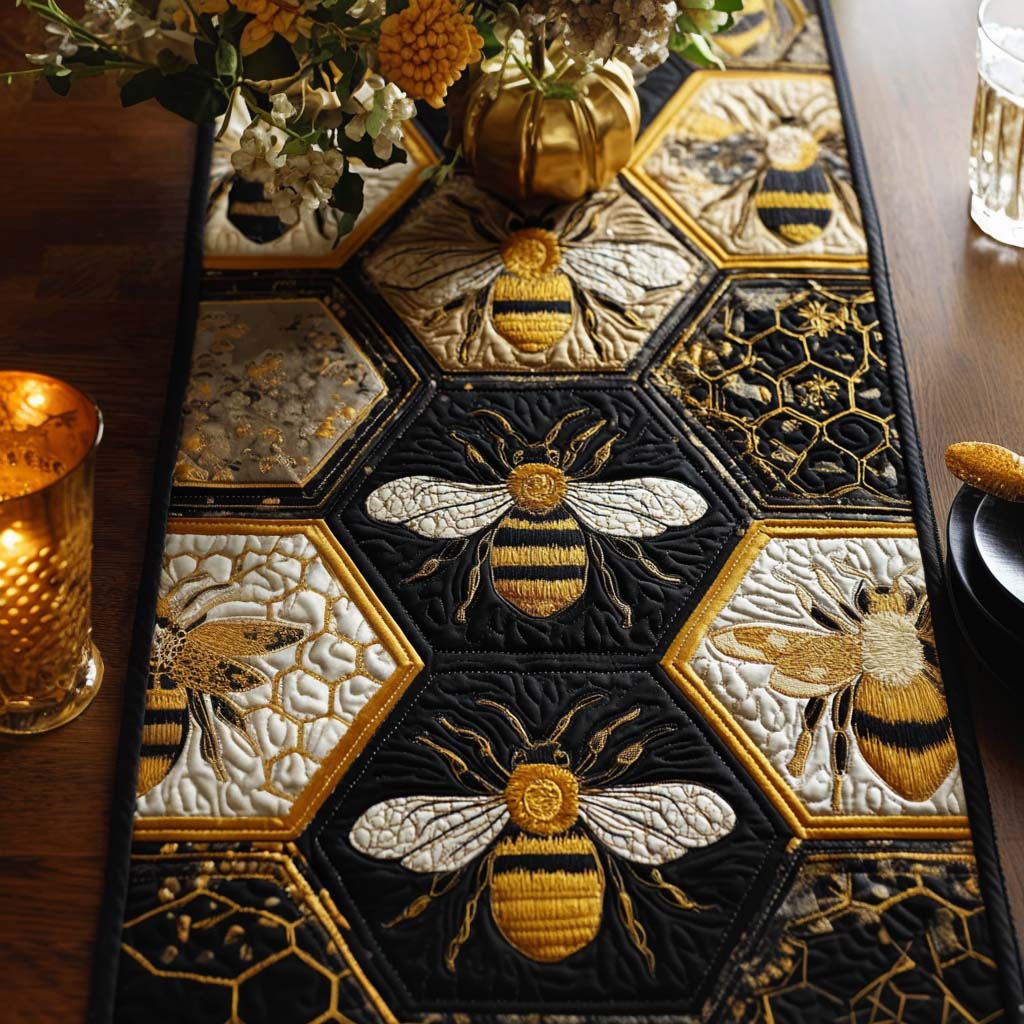 Tiny Wings Quilted Table Runner NCU0NT8952