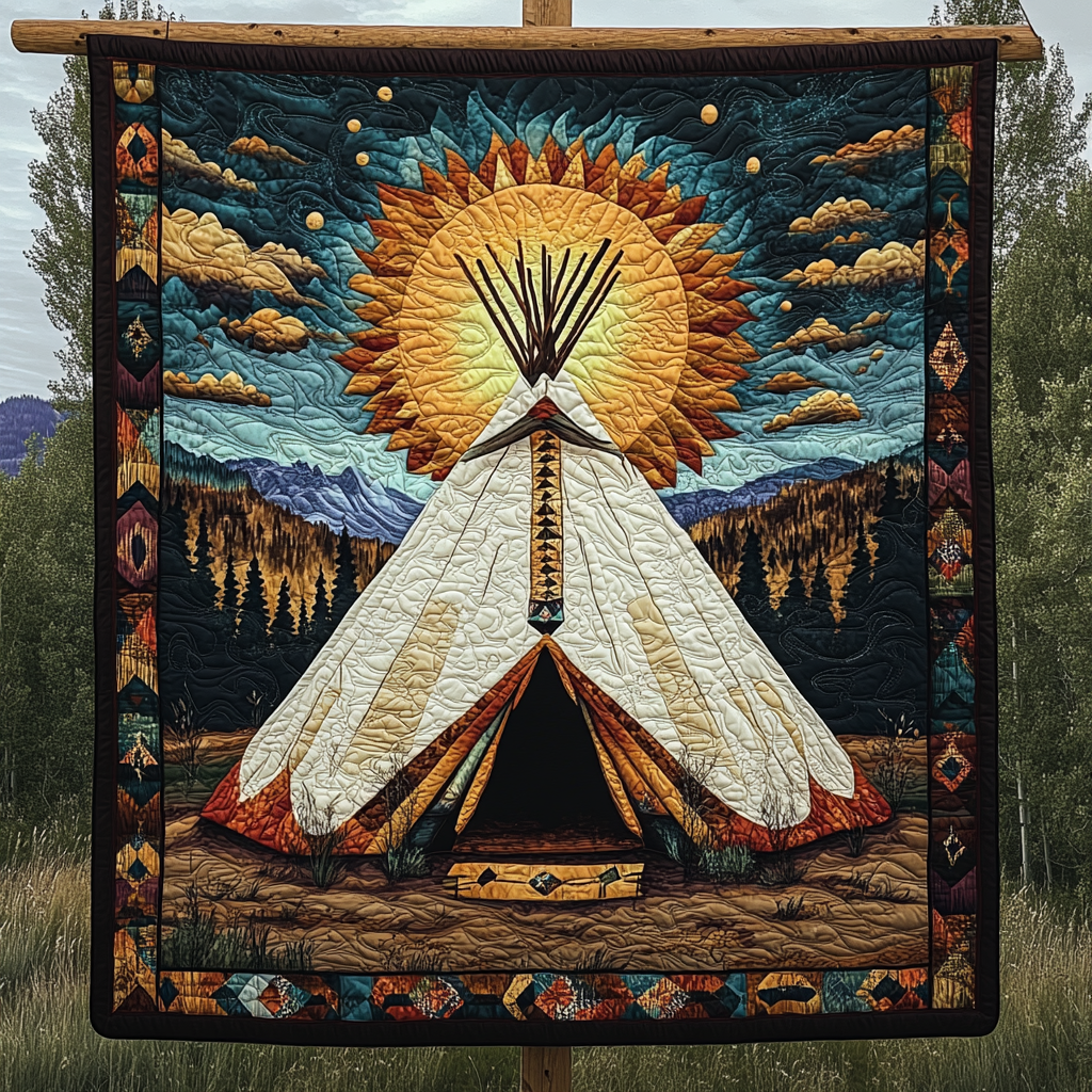 Tipi Love Quilted Blanket NCU0VL1600