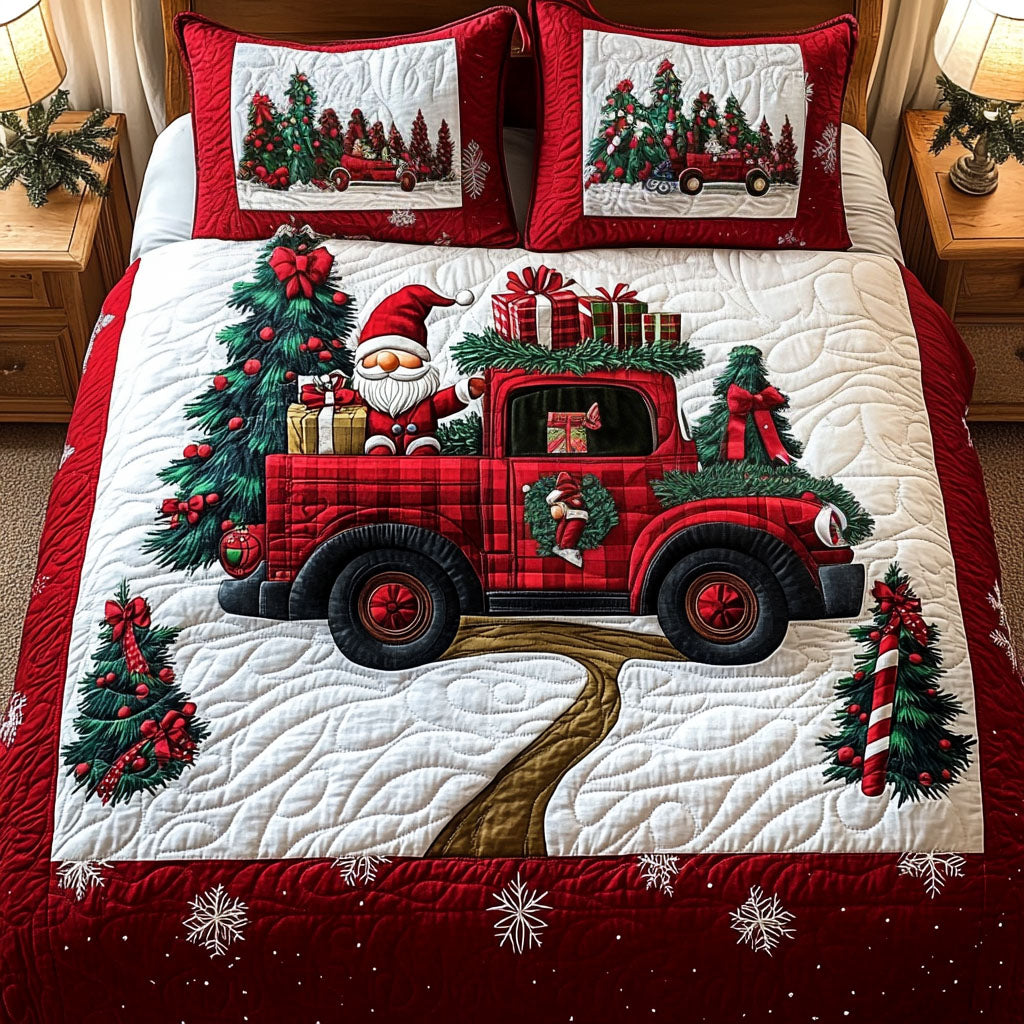 Tis the Season 3-Piece Quilted Bedding Set NCU0PT2160