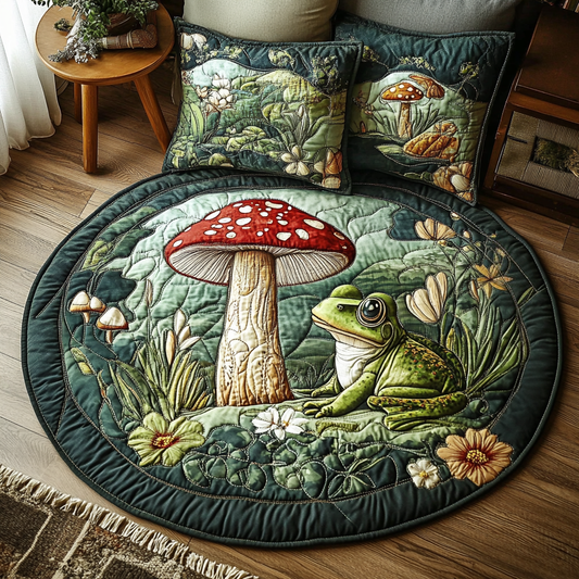 Toad Pad Quilted Round Mat NCU0VH5258