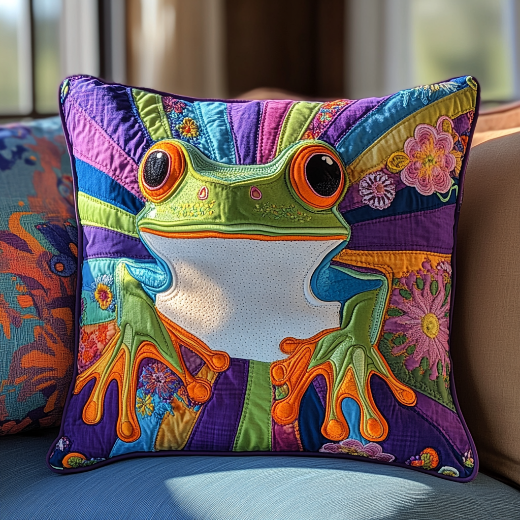 Toadally Adorable Quilted Pillow Case NCU0DV3348