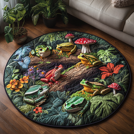 Toadally Adorable Quilted Round Mat NCU0DV3353