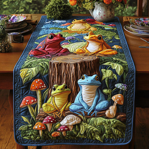 Toadstool Wonderland Quilted Table Runner NCU0PT4142
