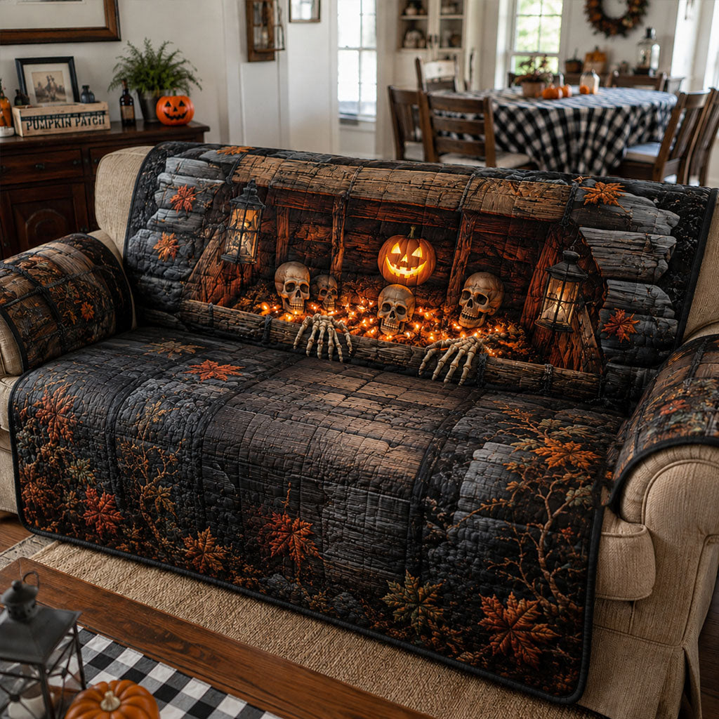 Tomb Of Embers Quilted Sofa Cover NCU0PT12006