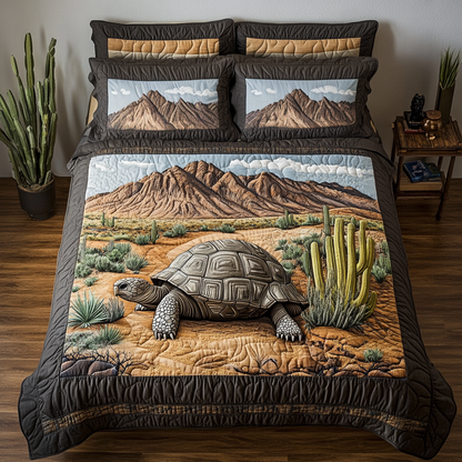 Tortoise Trek 3-Piece Quilted Bedding Set NCU0DK6957