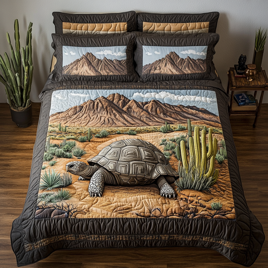 Tortoise Trek 3-Piece Quilted Bedding Set NCU0DK6957