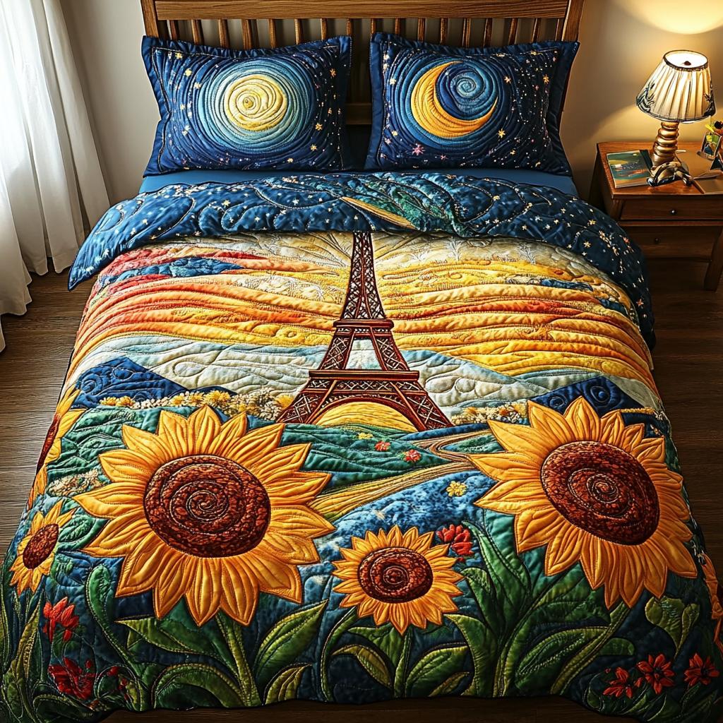 Tower Bliss 3-Piece Quilted Bedding Set NCU0DV5073