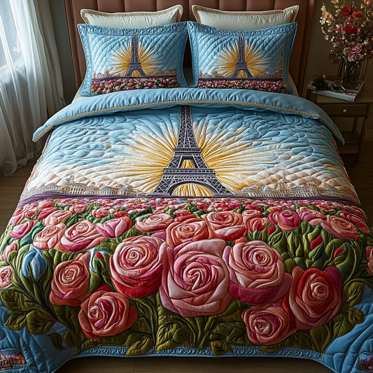 Tower Lights 3-Piece Quilted Bedding Set NCU0DV5070