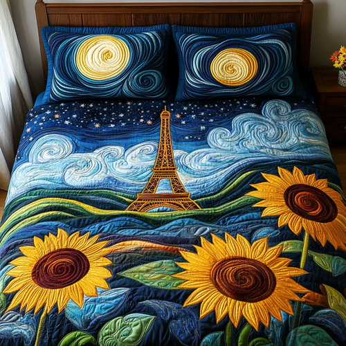 Tower Magic 3-Piece Quilted Bedding Set NCU0DV5066