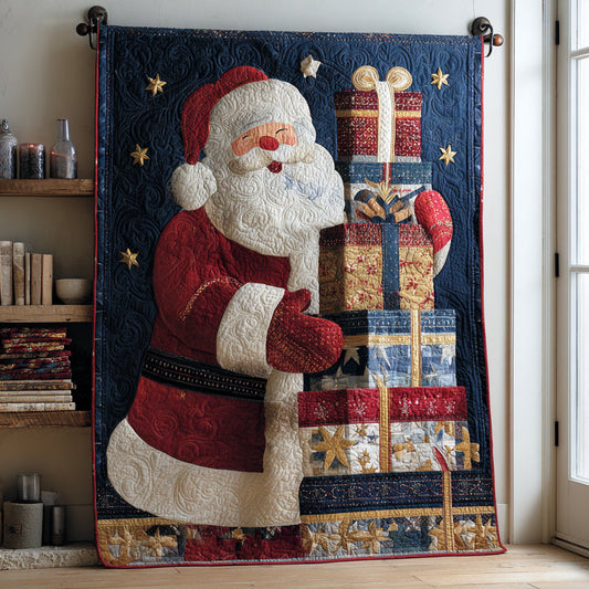 Towering Santa Claus Quilted Blanket NCU0HH243