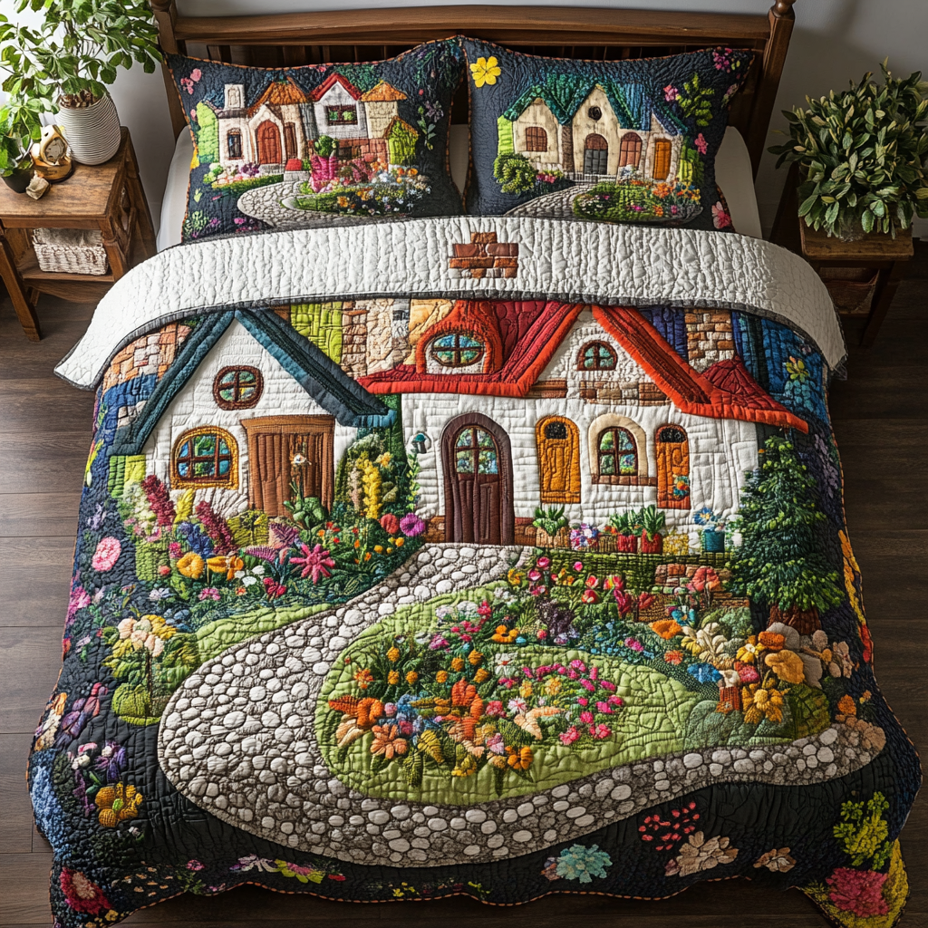 Town Breeze 3-Piece Quilted Bedding Set NCU0DK7934