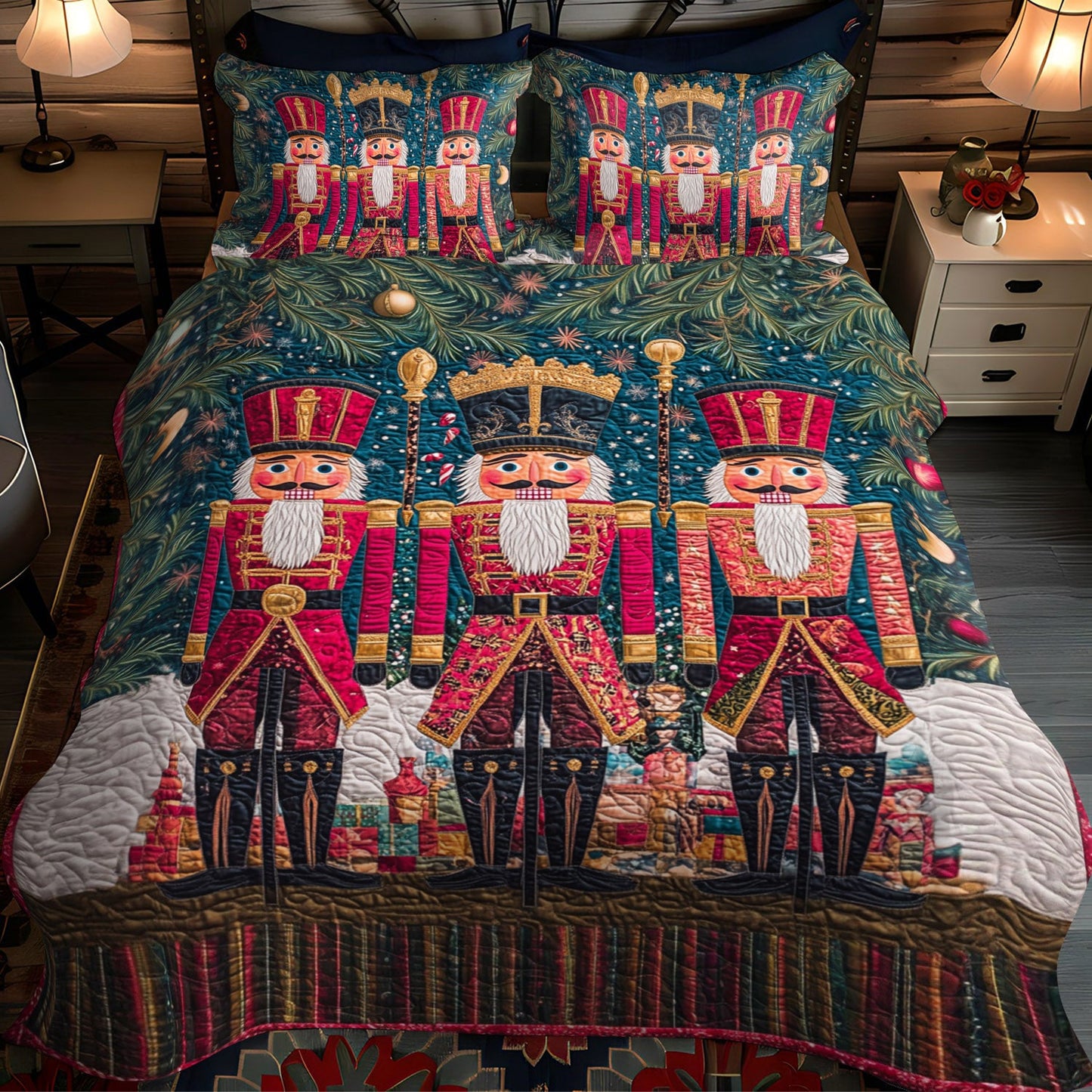 Toy Kingdom Delight 3-Piece Quilted Bedding Set NCU0TL1591