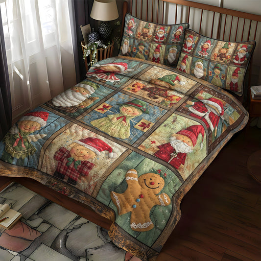 Toyland Christmas 3-Piece Quilted Bedding Set NCU0TL1602