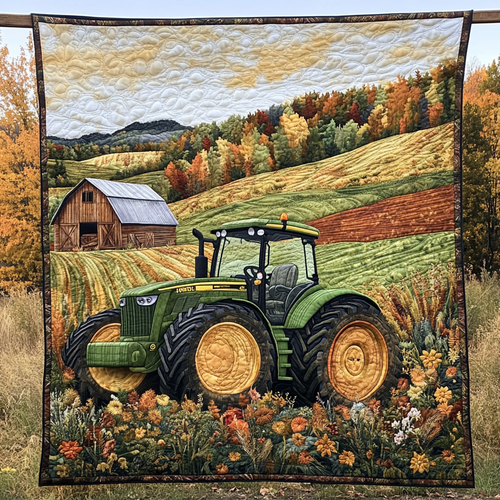Tractor Dreams Quilted Blanket NCU0DV4411