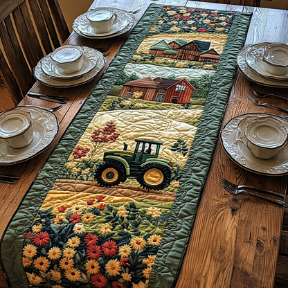 Tractor Dreams Quilted Table Runner NCU0DV4404