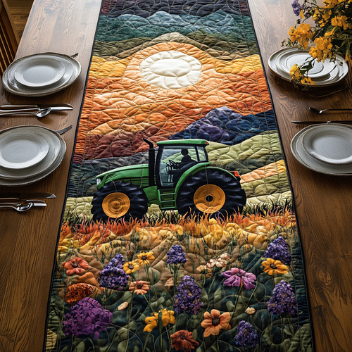 Tractor Life Quilted Table Runner NCU0DV4409