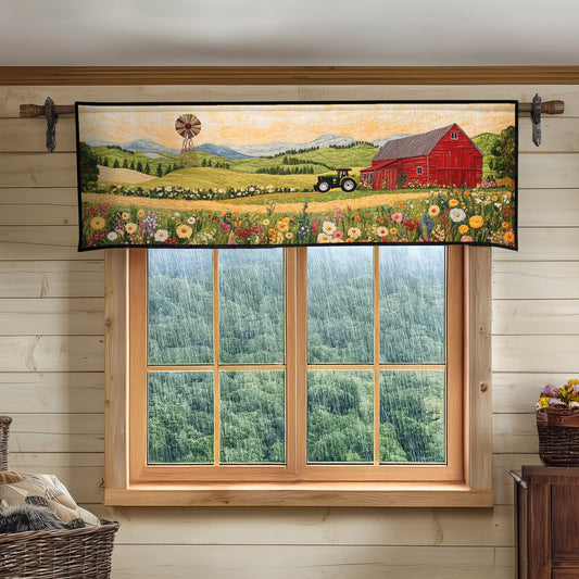Tractors at Dusk Quilted Valance NCU0PT6003