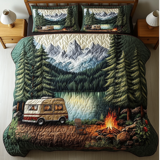 Trail Adventure 3-Piece Quilted Bedding Set NCU0DK7167