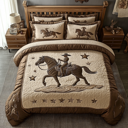 Trail Blossom 3-Piece Quilted Bedding Set NCU0VH2264