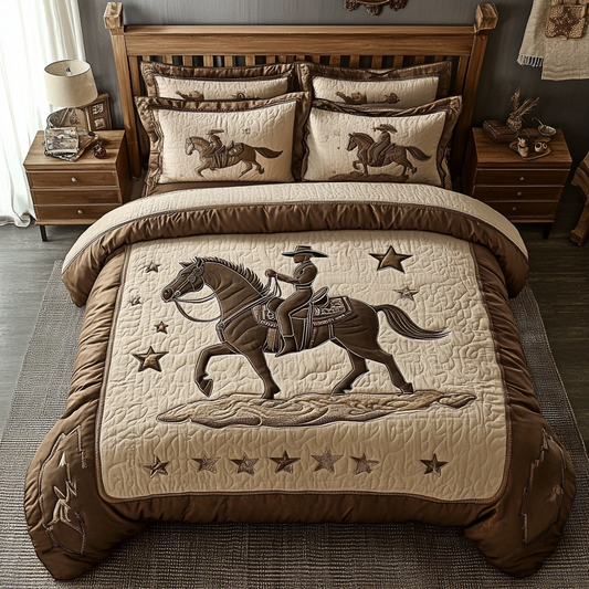 Trail Blossom 3-Piece Quilted Bedding Set NCU0VH2264