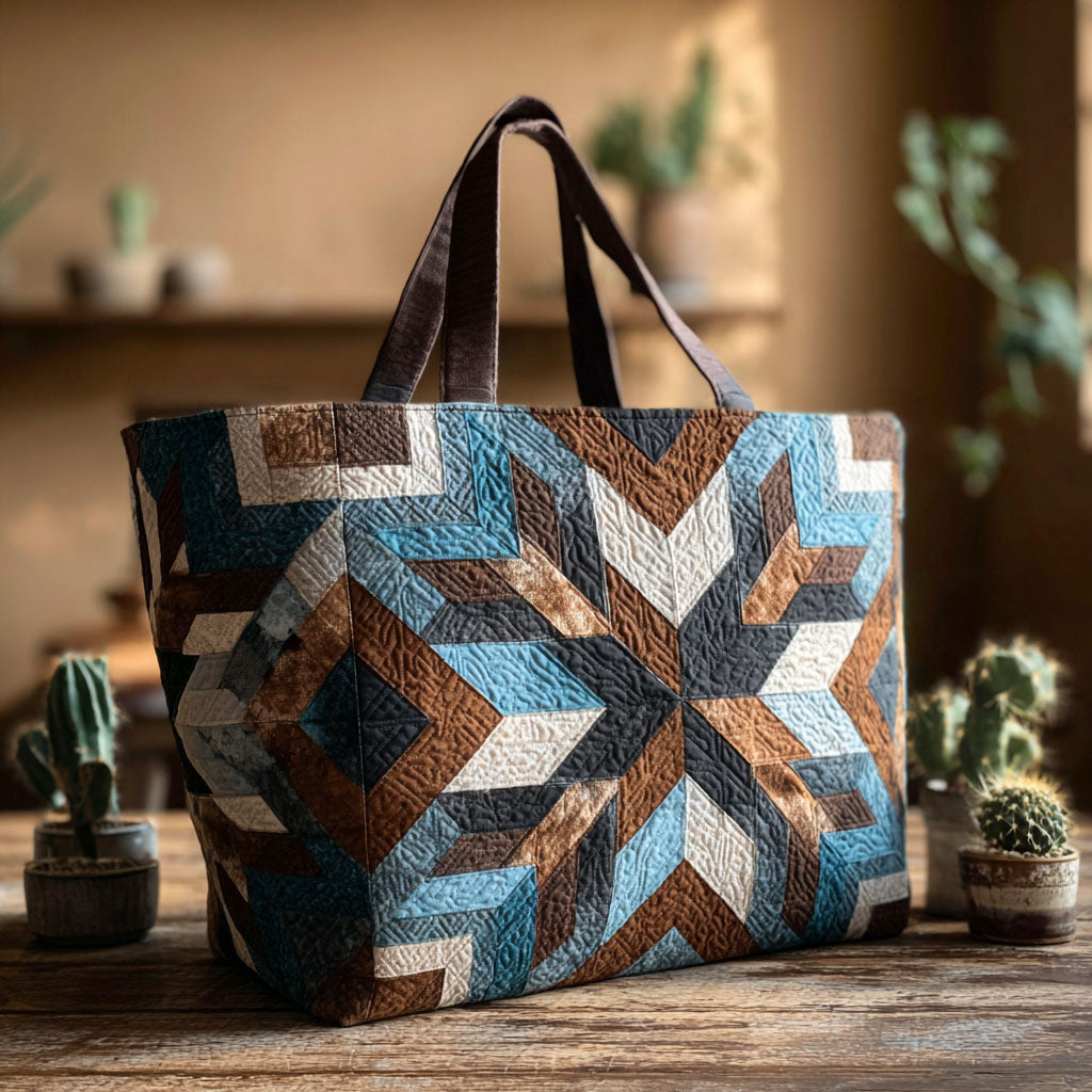 Trail Dust Charm Quilted Tote Bag NCU0PT8760