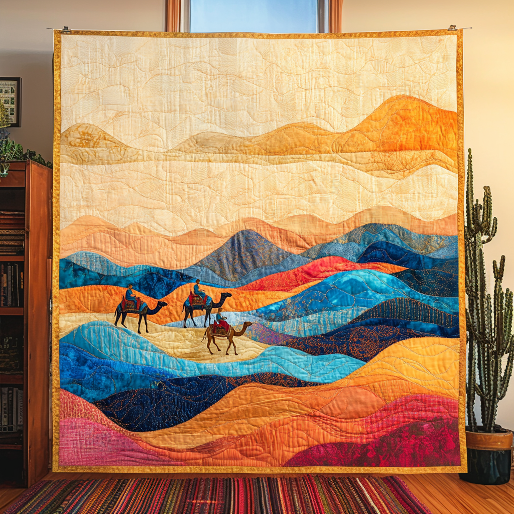 Trails of Dunes Quilted Blanket NCU0DV4308