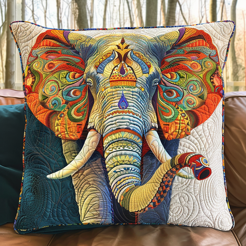 Tranquil Elephant Quilted Pillow Case NCU0TL118