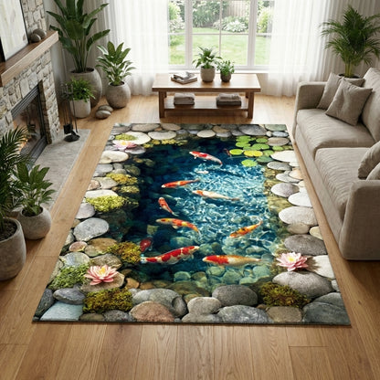 Tranquil Koi Garden Area Rug NCU0TV1689