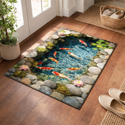 Tranquil Koi Garden Doormat NCU0TV1689