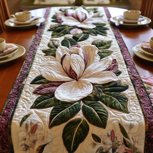 Tranquil Blossom Quilted Table Runner NCU0PT3661