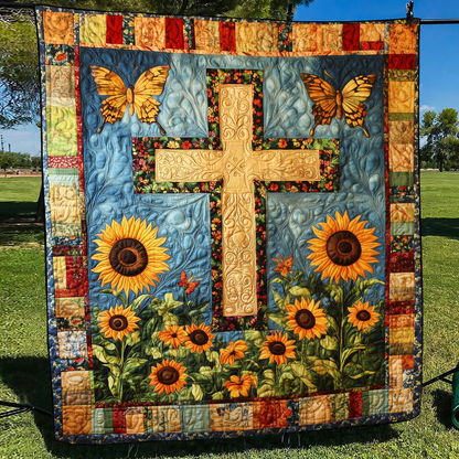 Tranquil Cross Quilted Blanket NCU0VL523