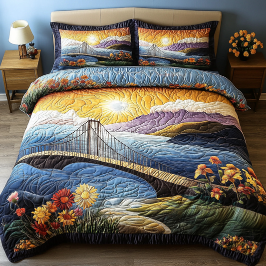 Tranquil Escape 3-Piece Quilted Bedding Set NCU0DK6323