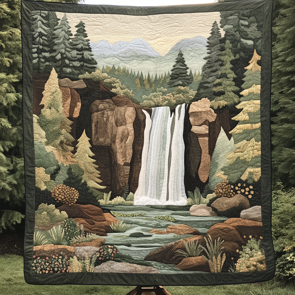 Tranquil Flow Quilted Blanket NCU0DK5610