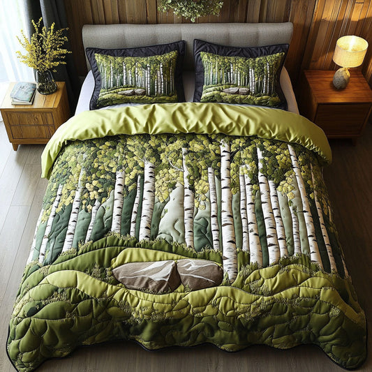 Tranquil Grove 3-Piece Quilted Bedding Set NCU0NT6442