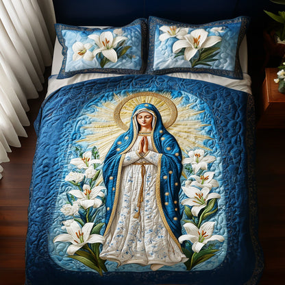 Tranquil Guardian 3-Piece Quilted Bedding Set NCU0PT2537