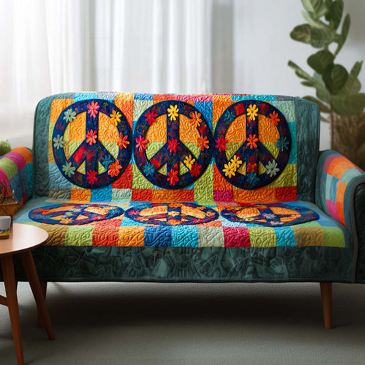 Tranquil Heart Quilted Sofa Cover NCU0NT10708