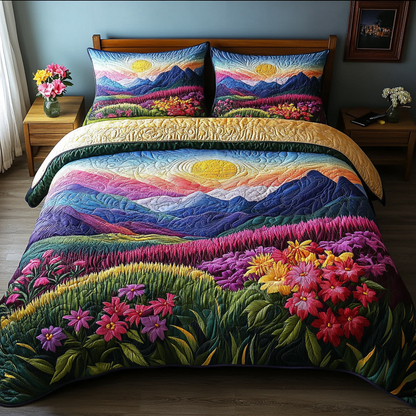 Tranquil Horizon 3-Piece Quilted Bedding Set NCU0DK6911