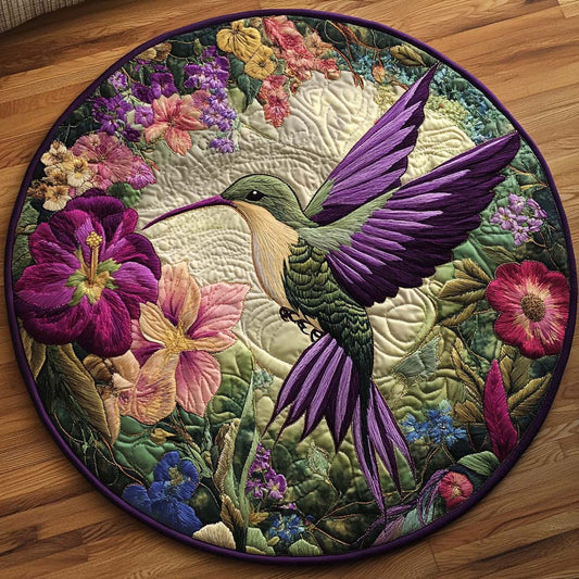 Tranquil Hummer Moment Quilted Round Mat NCU0NT8272