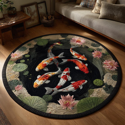Tranquil Koi Round Carpet NCU0DV9409