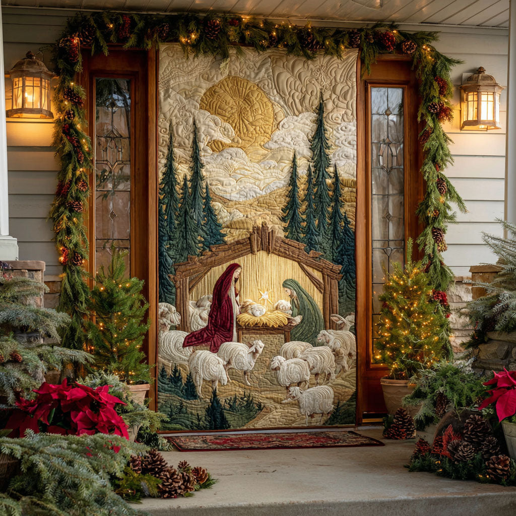 Tranquil Manger Quilted Door Cover NCU0TV1000