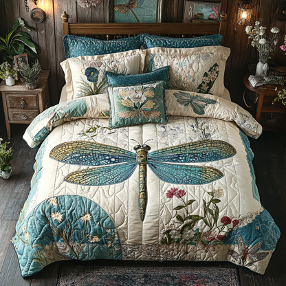 Tranquil Nature 3-Piece Quilted Bedding Set NCU0VL1030