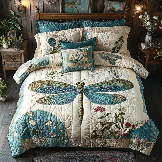 Tranquil Nature 3-Piece Quilted Bedding Set NCU0VL1030