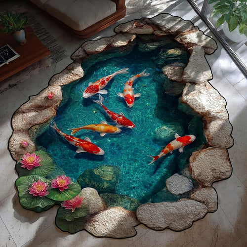 Tranquil Pool Custom Shape Area Rug NCU0TV1837