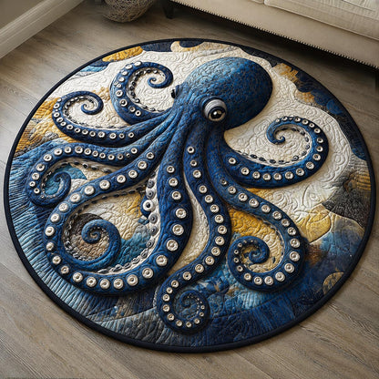 Tranquil Tentacles Quilted Round Mat NCU0DV9811