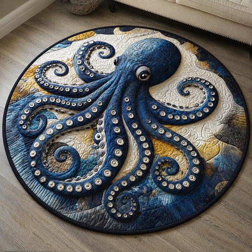 Tranquil Tentacles Quilted Round Mat NCU0DV9811
